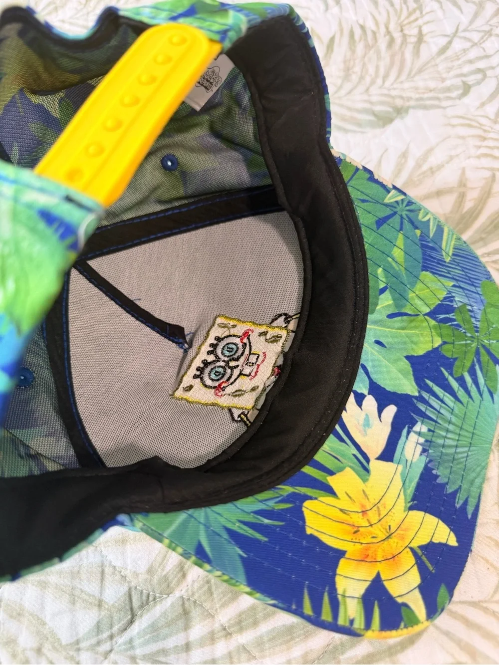 Nickelodeon SpongeBob Tropical Green Blue Snapback Hat